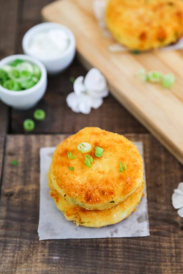 Cheesy Mashed Potato Cakes Little Sunny Kitchen