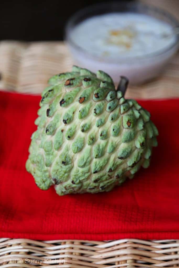 2 Ingredient Custard Apple Cream Indian Sitaphal Cream